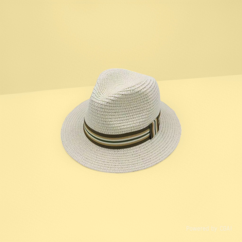Panama straw hat, unisex top hat, jazz hat, headband, sunshade, UV protection, versatile webbing for summer outings Specification image