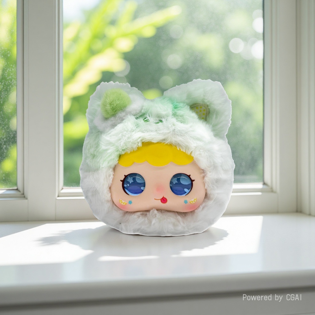 【 Price to be negotiated 】 Qingti Dongdong Smart AI Cat Doll, Soft mint Green plush doll, stress-relieving and cute girl gift toy Application Scenario