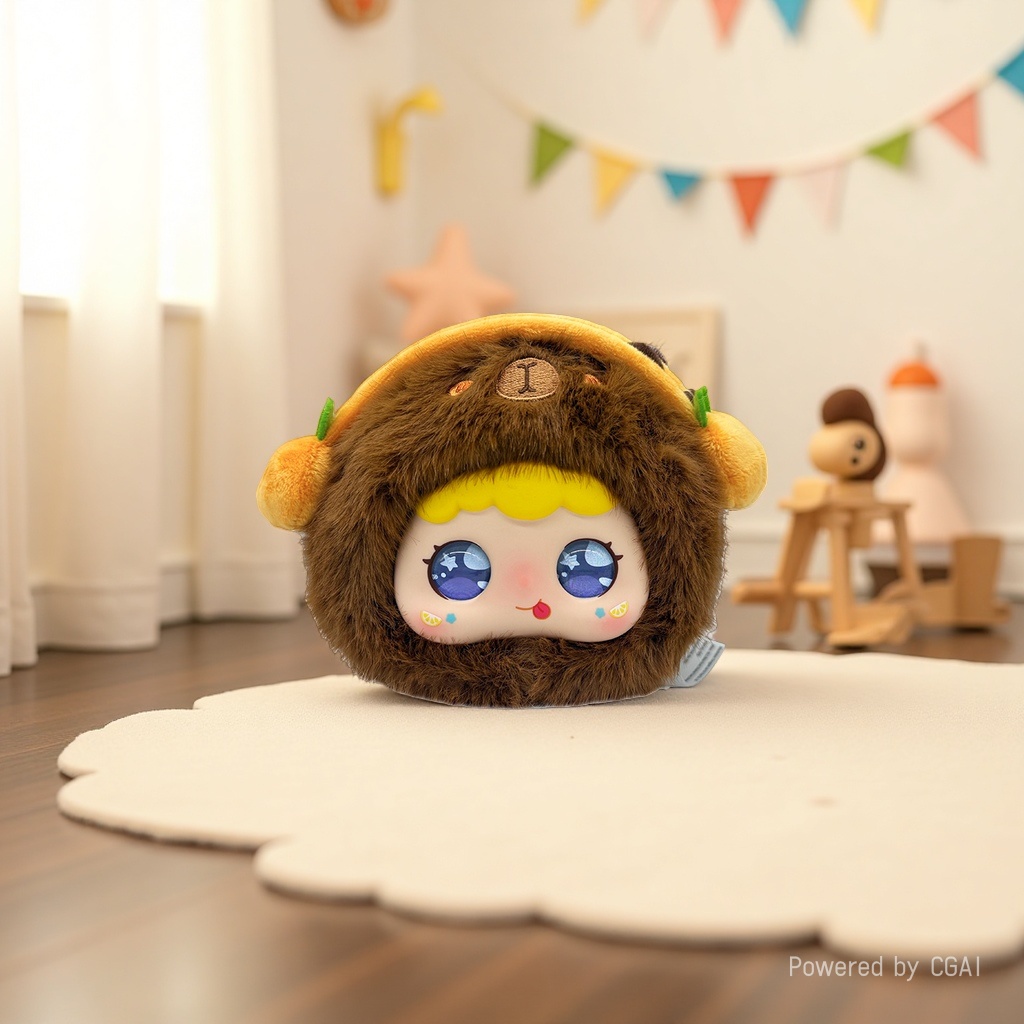 Умная иглобрюховая кукла капибалы, ленивая плюшевая фугу, снятая с подарочных игрушек хорошеньких девочек details Picture