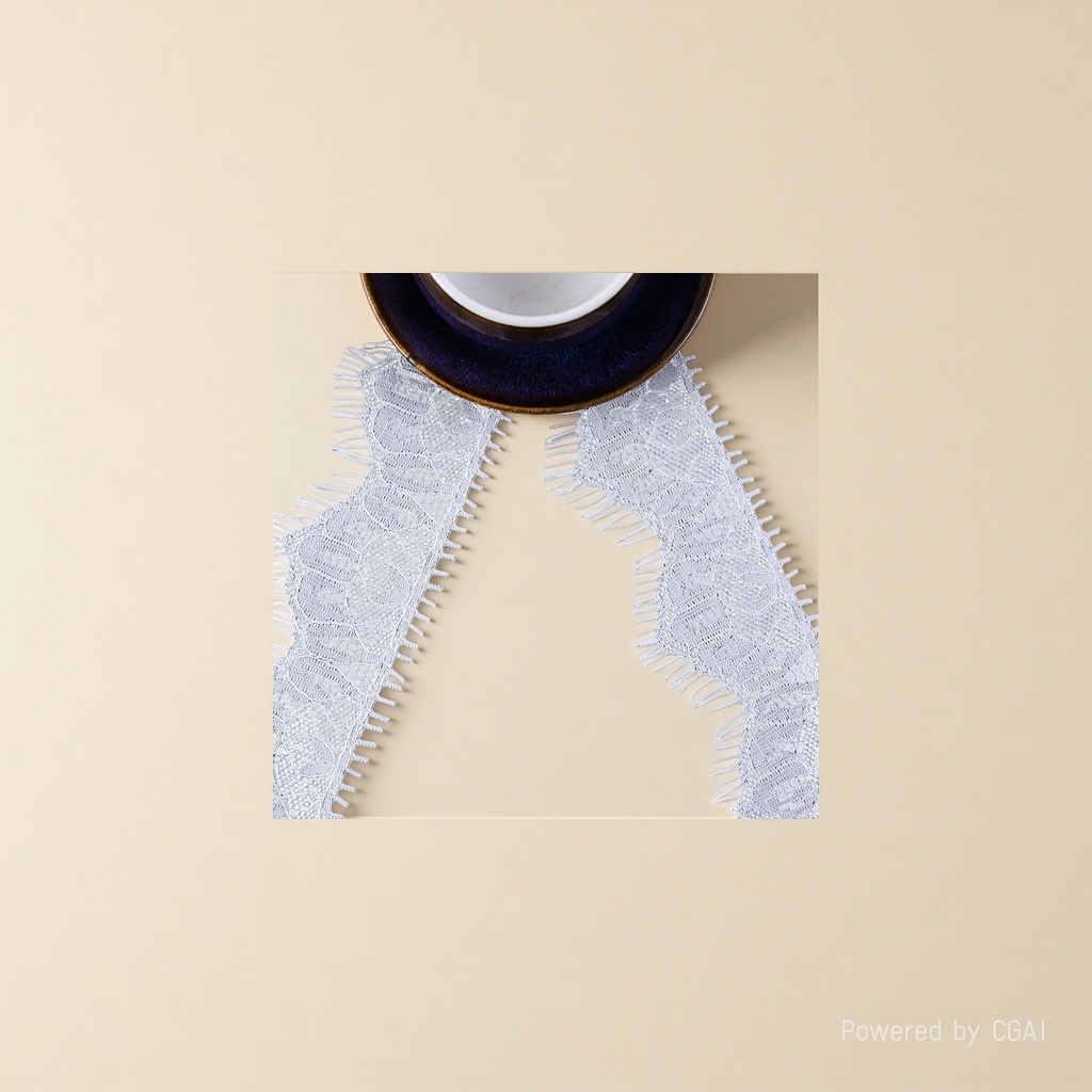 Double eyelash lace trim Specification image