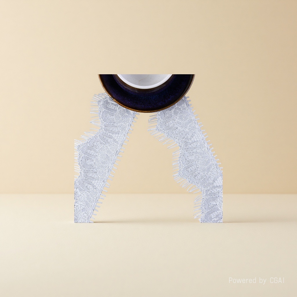 Double eyelash lace trim Item Picture