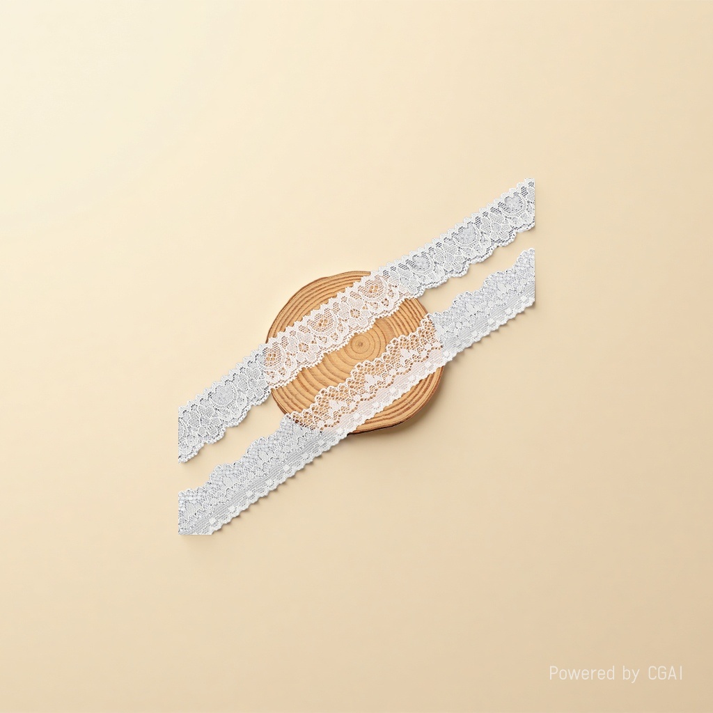 Elastic lace small flower edge, single-sided elastic lace edge details Picture
