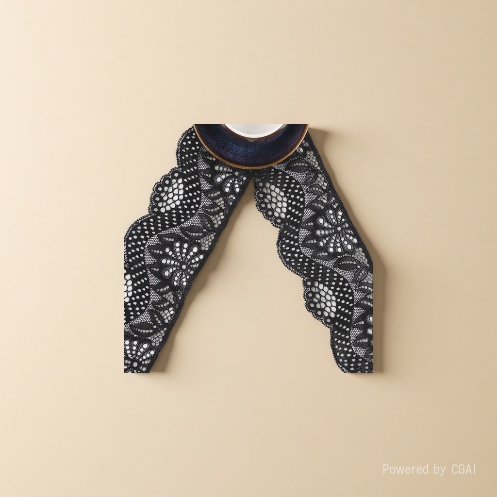 6cm black lace trim Specification image
