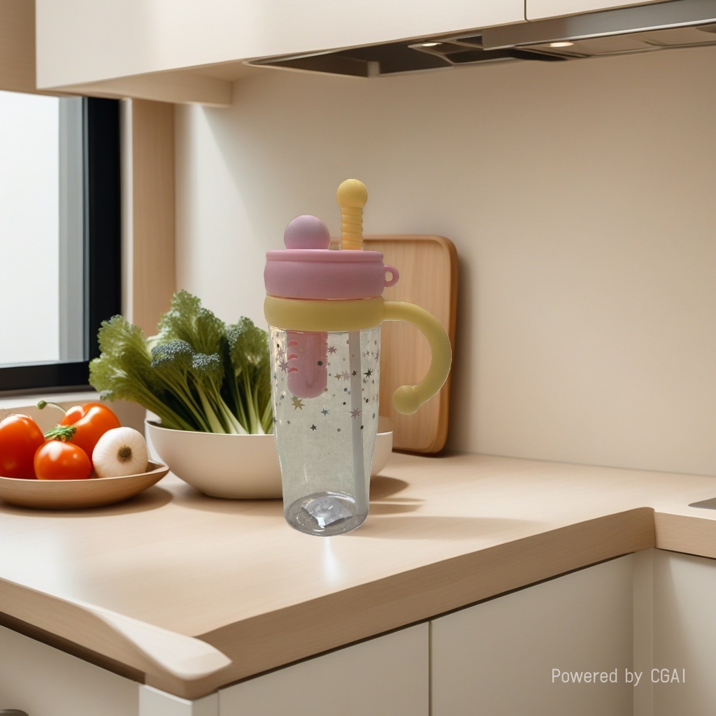 كأس ماء من البلاستيك يحتوي على مادة PP محمولة 350ml Specification image