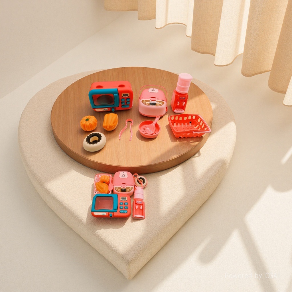 Children's mini kitchen appliance set: dishwasher, water dispenser, engineering vehicle, real toys, small appliances and toys Item Picture