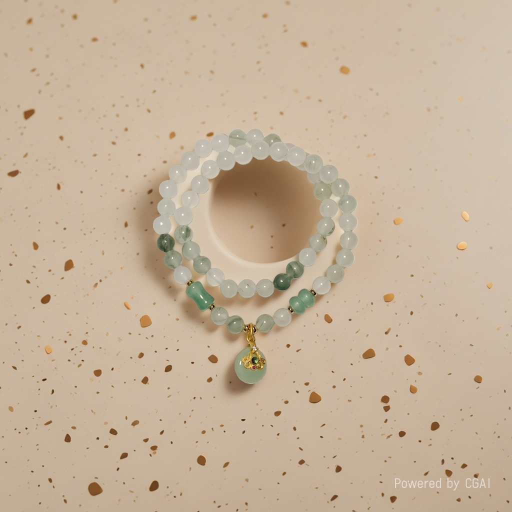 Wholesale of natural Tianshan jade bracelets and peace pendants with niche designs and a sense of high-end elegance