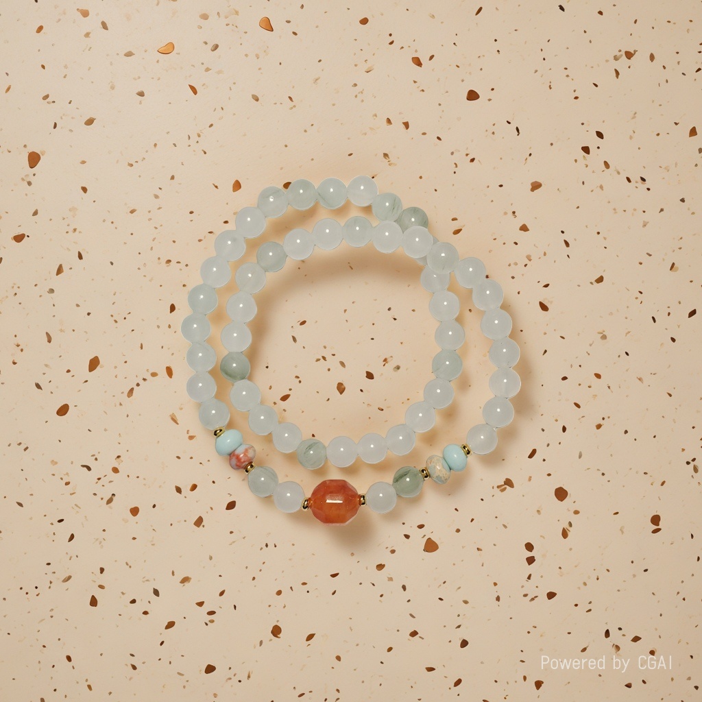 Natural Tianshan jade bracelet, peace pendant, niche design, high-end accessory wholesale 191528120 Application Scenario