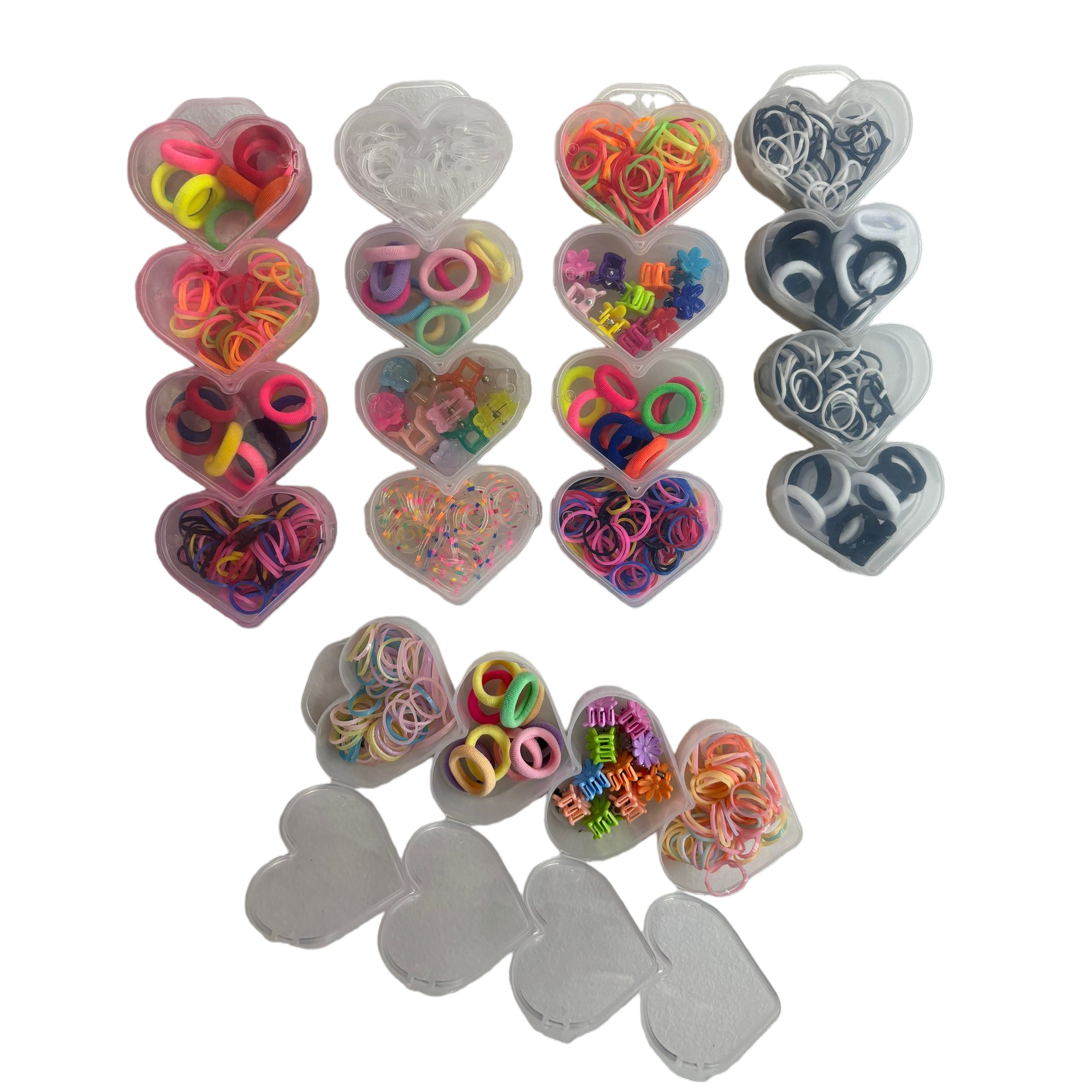 Rubber band bow storage box set, grab clip, hair pin, hair clip, Korean version alloy large updo, 091022432 Item Picture