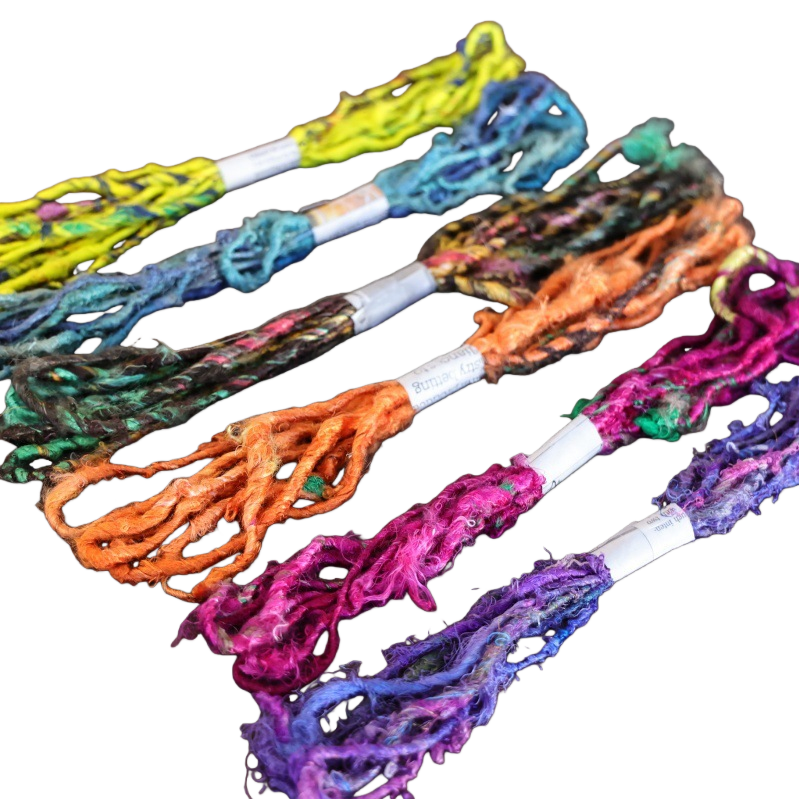 Nepalese hand-dyed 3m silk rope, ribbon, flower bouquets, decorative ties, ornaments, pendants, diy materials Item Picture