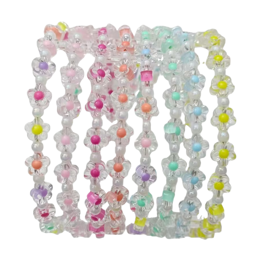 Needle-painted colorful flower beaded fashionable hair bands and headwear, fashionable handcrafted women's accessories Item Picture