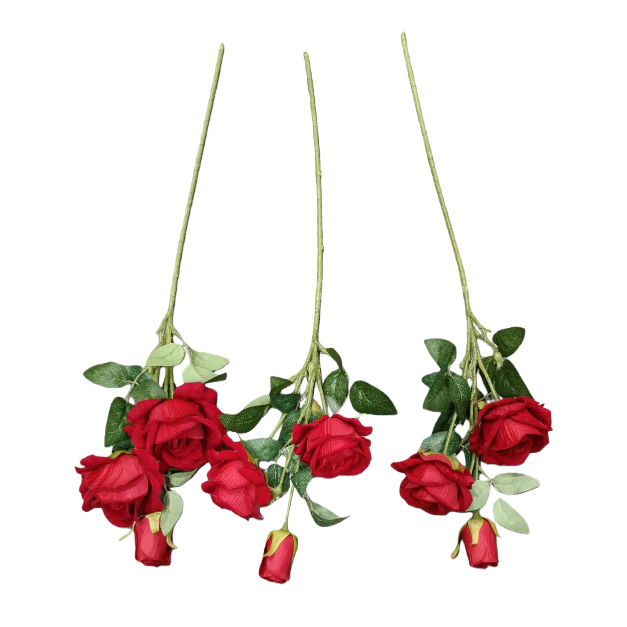 人造花塑料/仿真花/塑料花/莫奈花园仿真花/手工花材料白底实物图