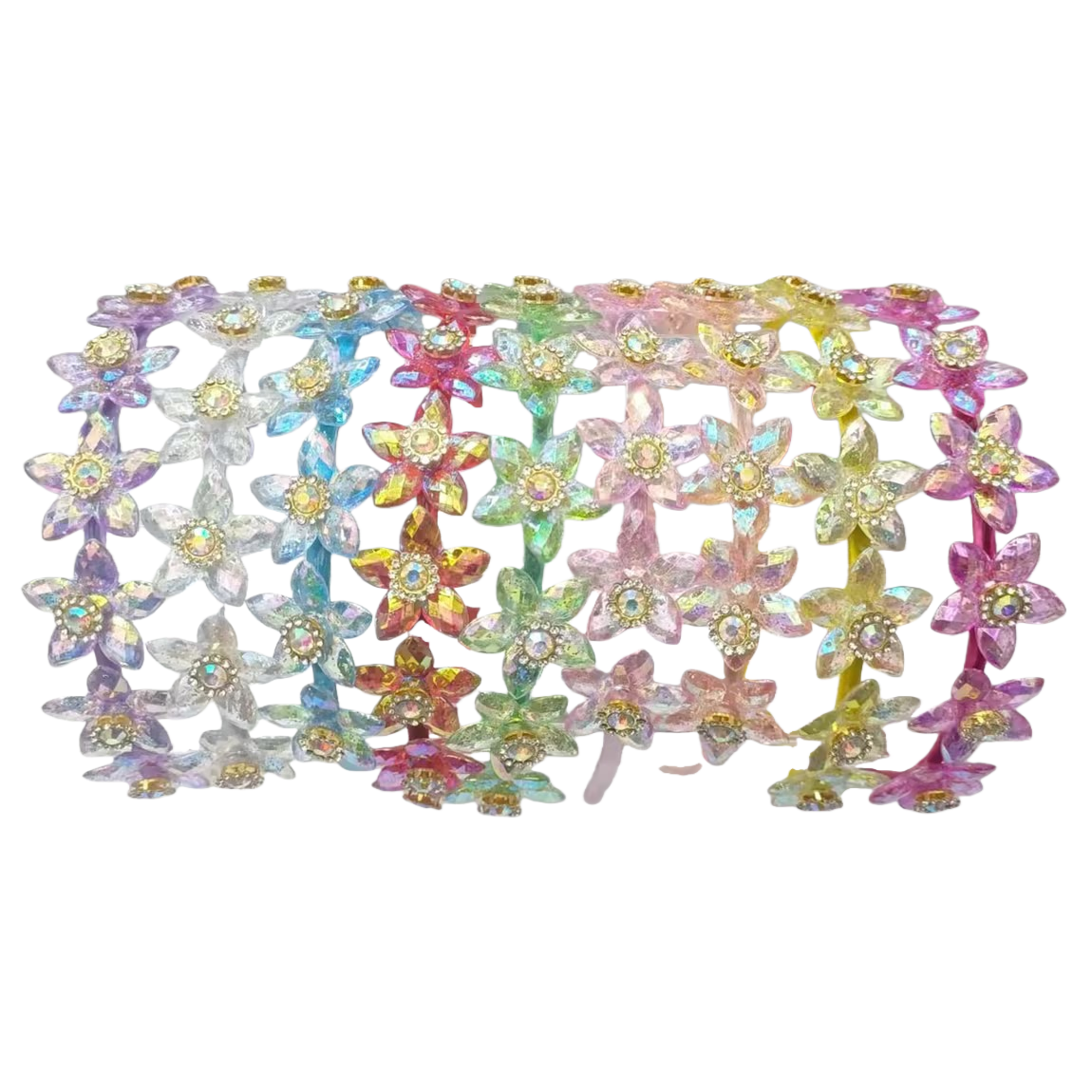 Perlas incrustadas flores de colores niños hanwear especial tocados aros para el cabello Item Picture