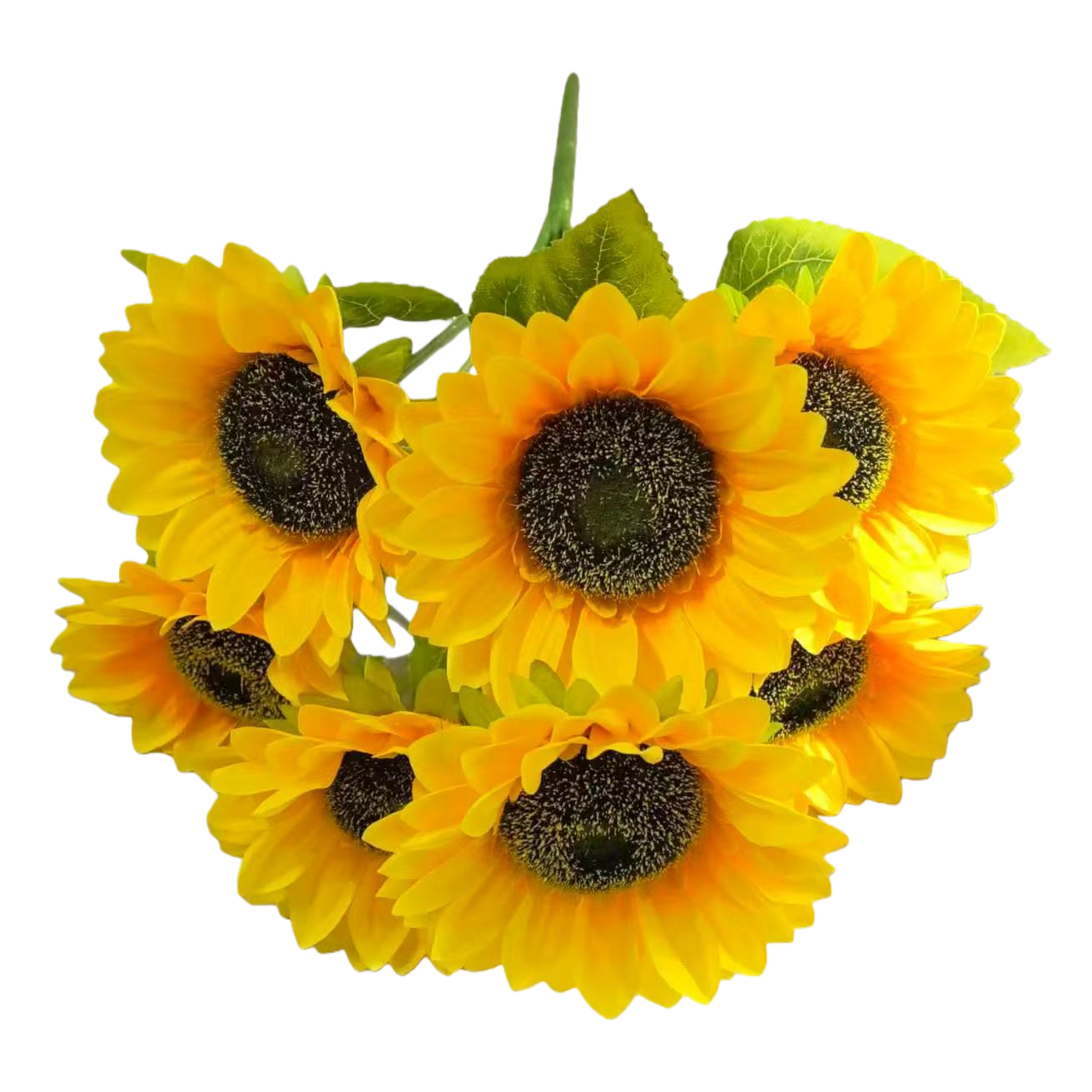 人造花塑料/塑料花/莫奈花园仿真花/仿真花/花朵装饰白底实物图