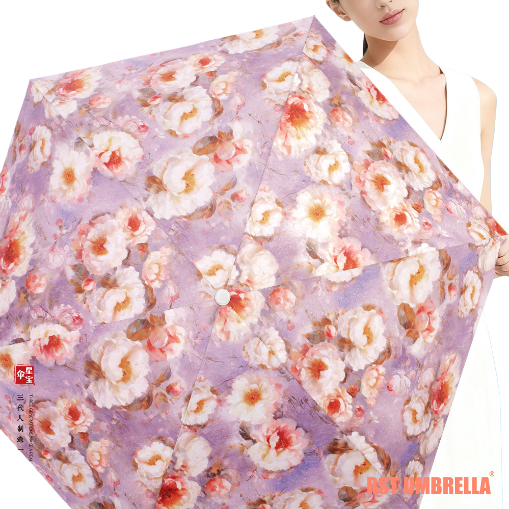 Xingbao Umbrella 5575 50% off Flower-patterned pocket Umbrella for Women, Super Small 50% off umbrella bag, portable women's umbrella pic 6