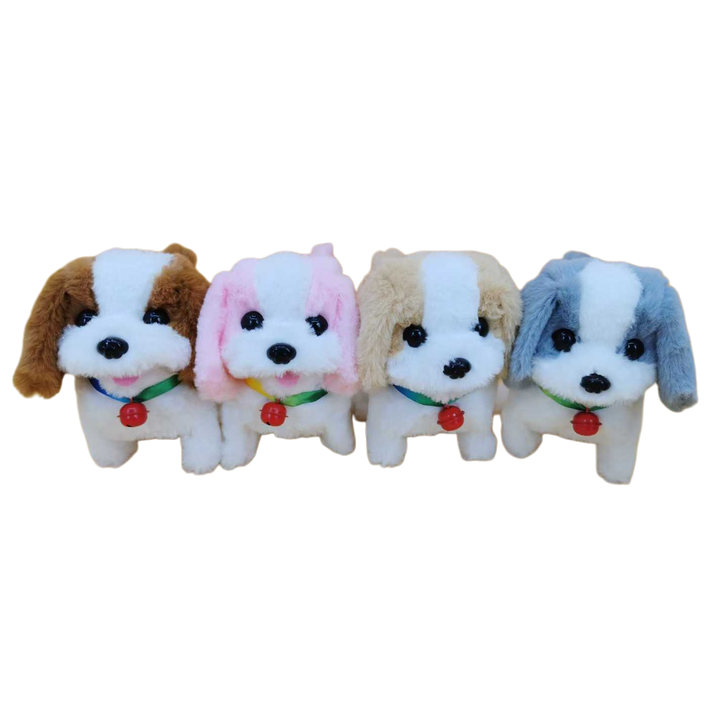 The 2026 new cute plush leash tongue-sticking electric puppy children's simulation toy can walk, move and bark Item Picture