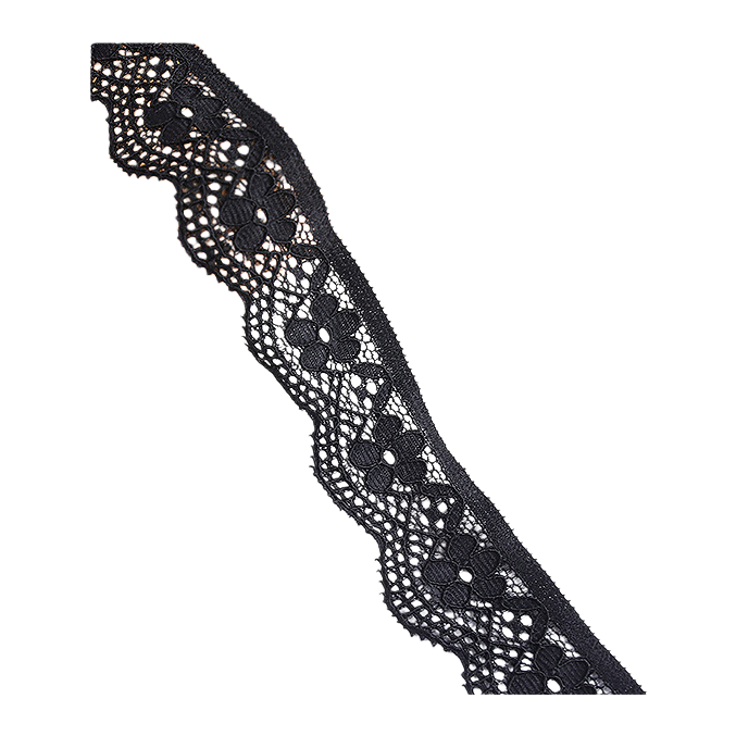 Single-sided nylon lace trim