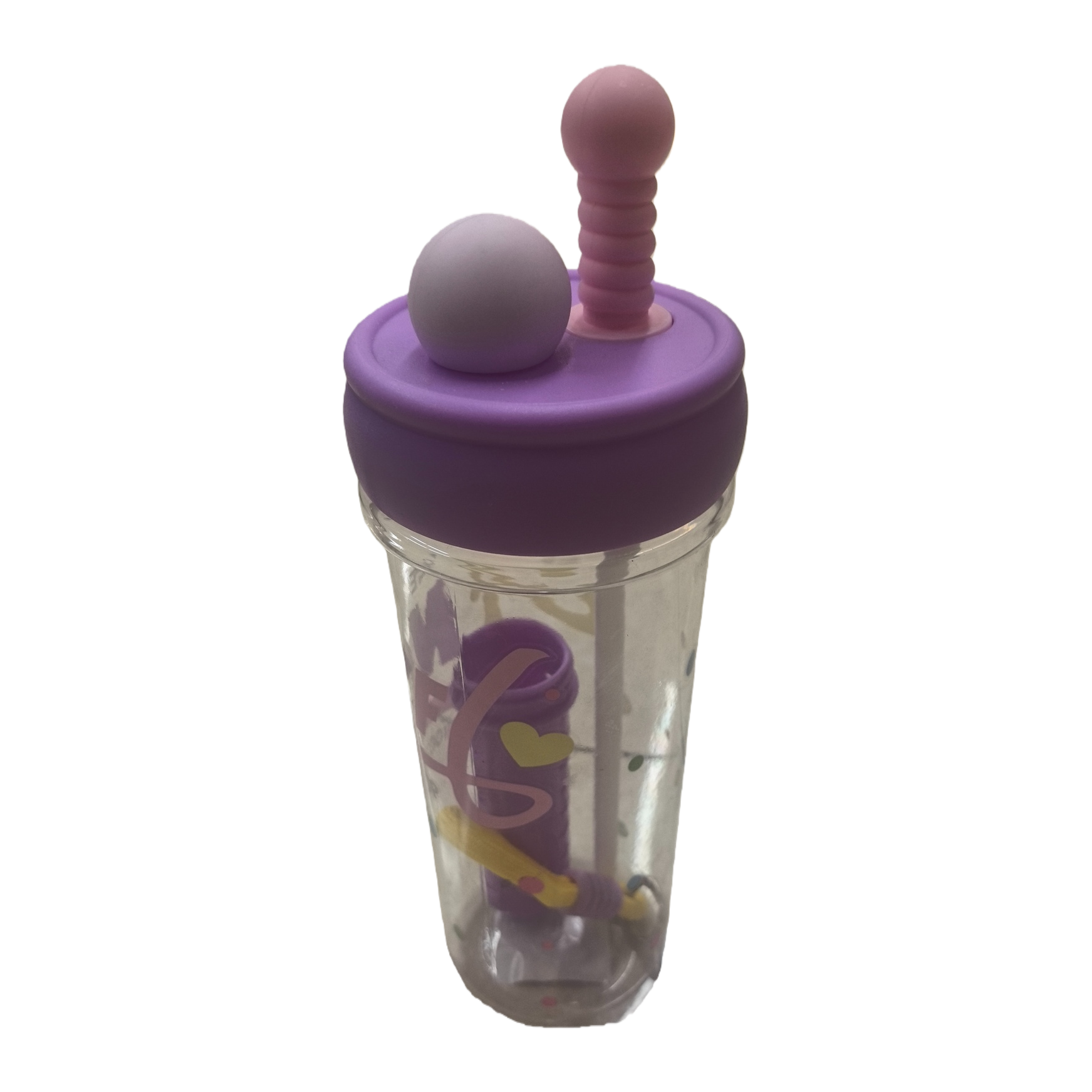 Purple cup LIDS with transparent mouthwash cups and milk tea cup sleeves are suitable for kindergarten desks and aluminum cans Item Picture