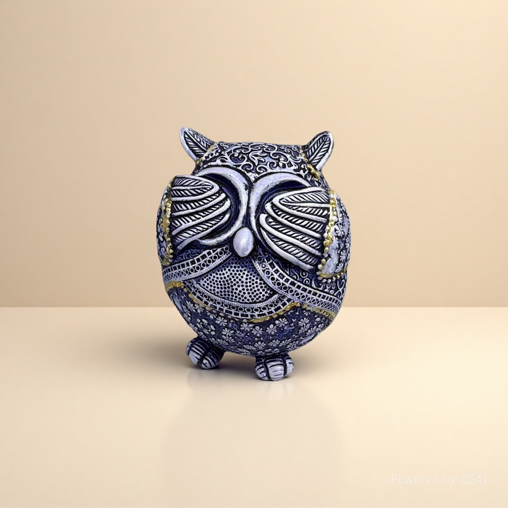 Decorative owl ceramic ornaments, ceramic metal handicrafts Application Scenario