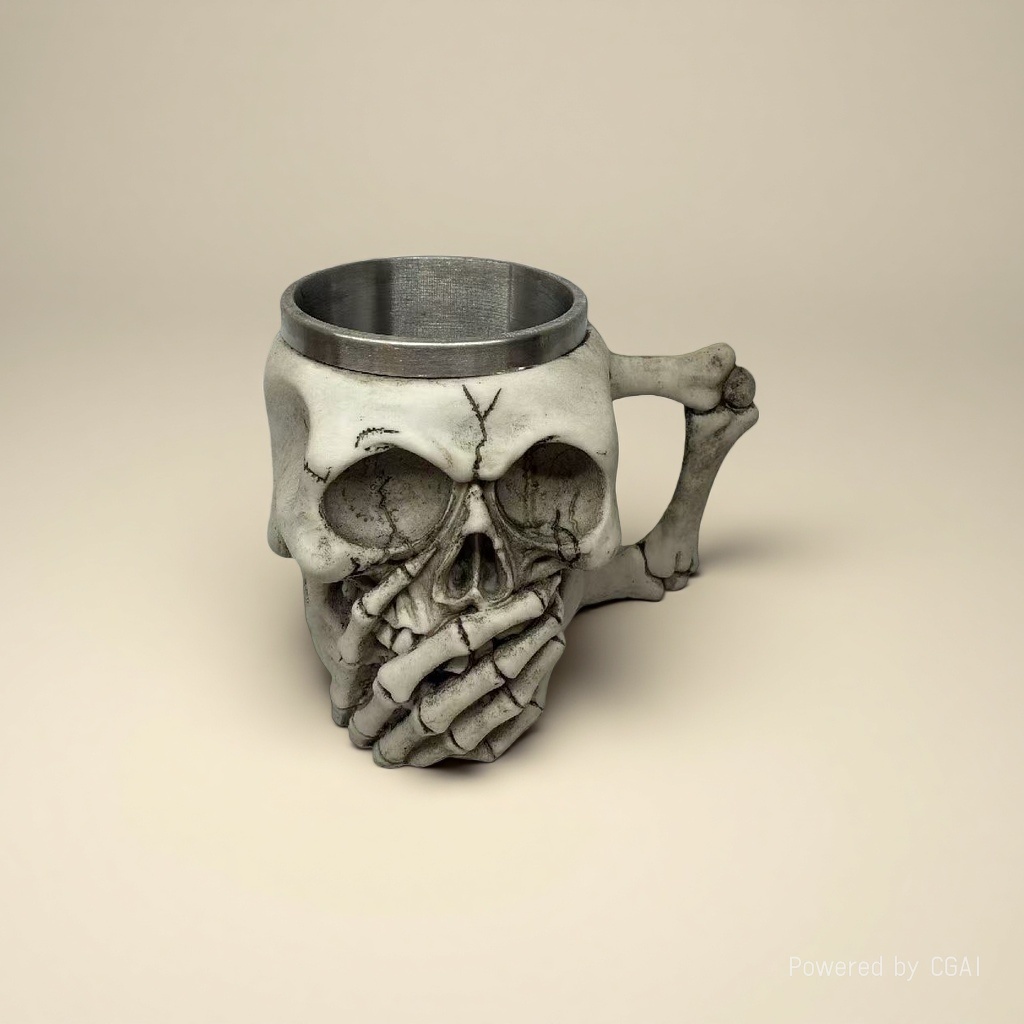Skull-shaped silicone outdoor water bottle Specification image