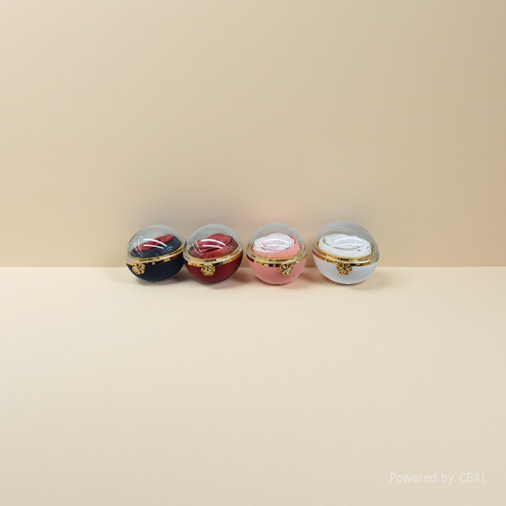 Colored circular simulated flower glass sealed storage jar