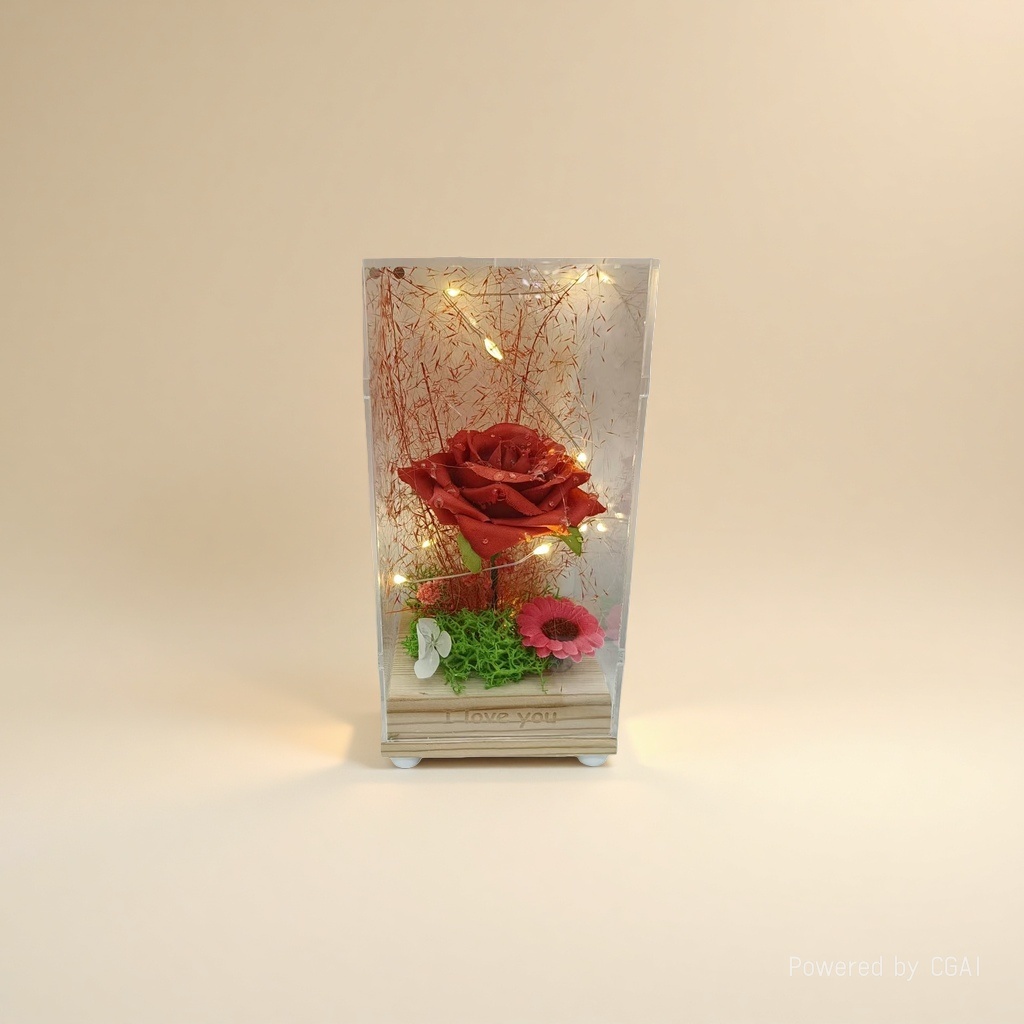 Rose flower art decorative gift box, souvenir packaging box, gift box selection Specification image