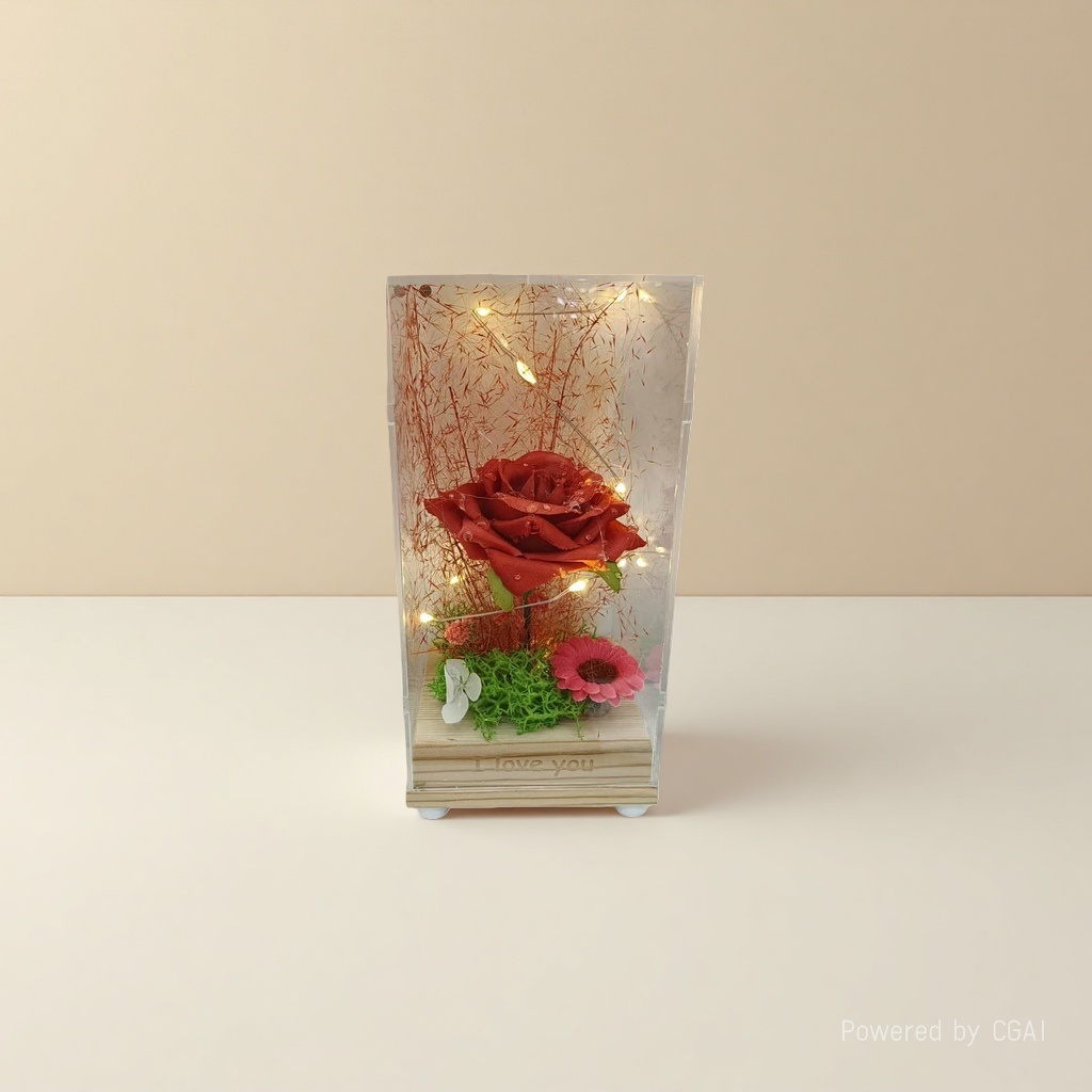 Rose flower art decorative gift box, souvenir packaging box, gift box selection details Picture