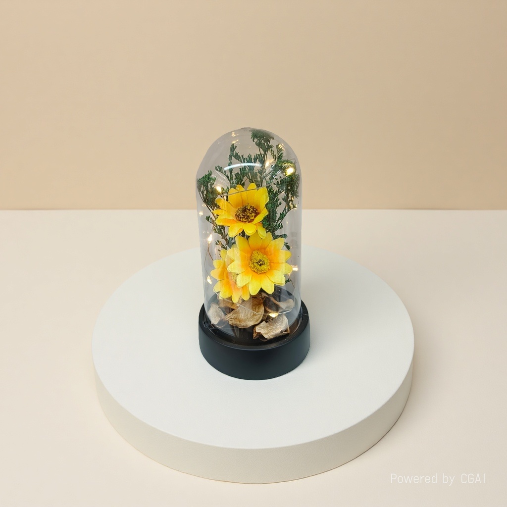 Monet Garden Crocheted artificial Flower Gift Box Twisted Stick Tulip artificial Flower Specification image