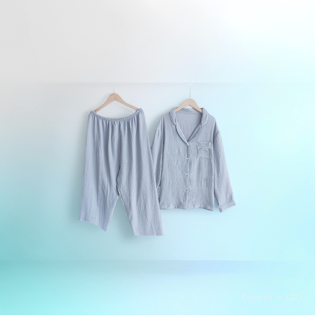 男士家居服实物图