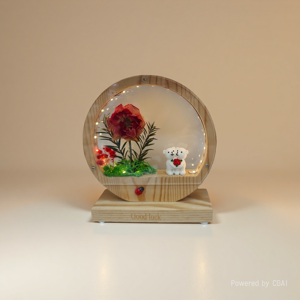 Monet Garden Crocheted twisted Stick simulated flower Gift box Tulip handcrafted Decorative item Specification image