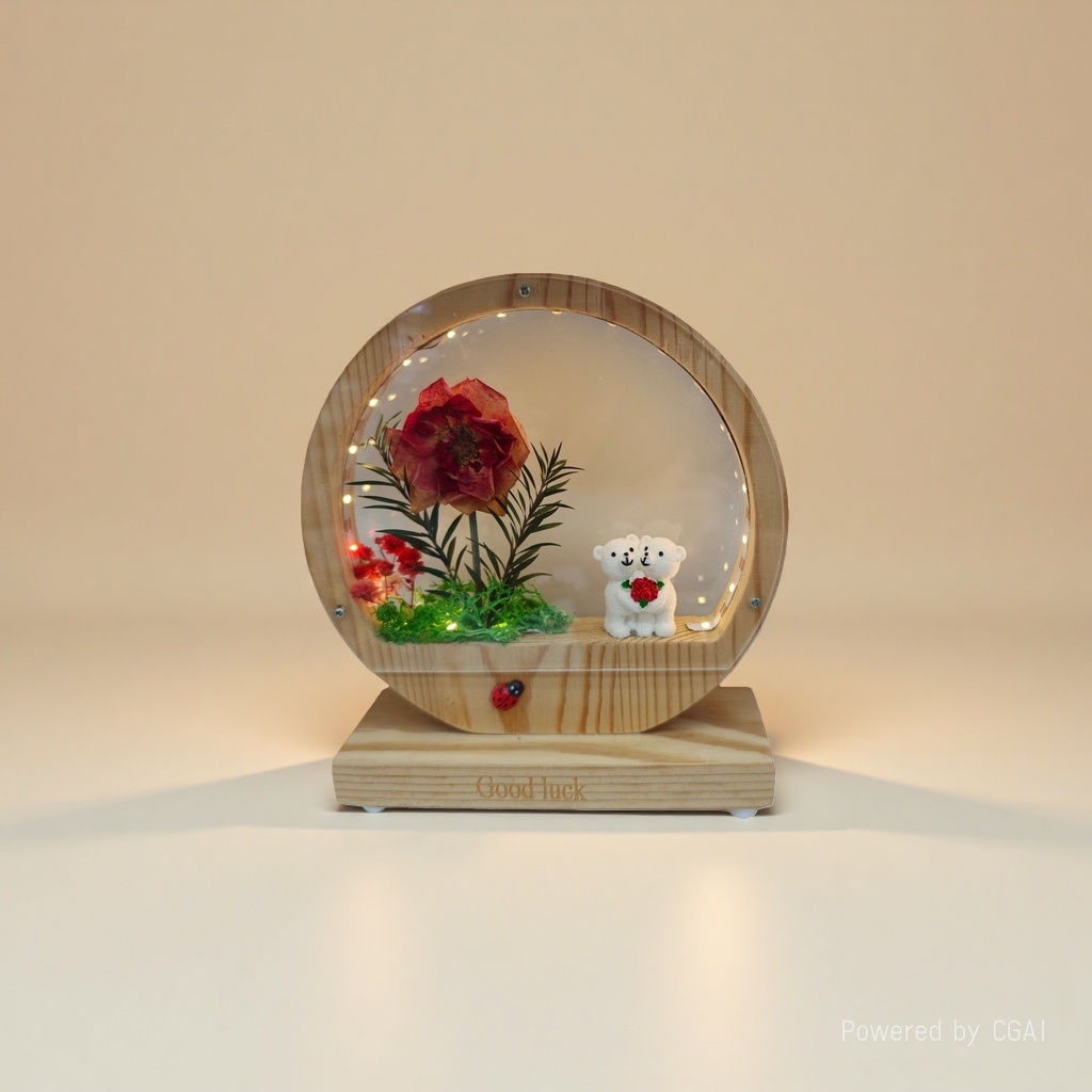 Monet Garden Crocheted twisted Stick simulated flower Gift box Tulip handcrafted Decorative item