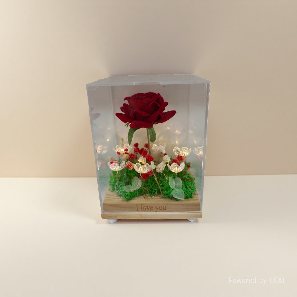 Artificial flower gift box with handcrafted tulip artificial flower decoration Application Scenario