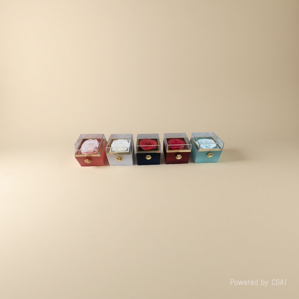 Rose decoration box, gift box, souvenir packaging box. The gift box packaging is exquisite and the best choice for giving gifts Specification image