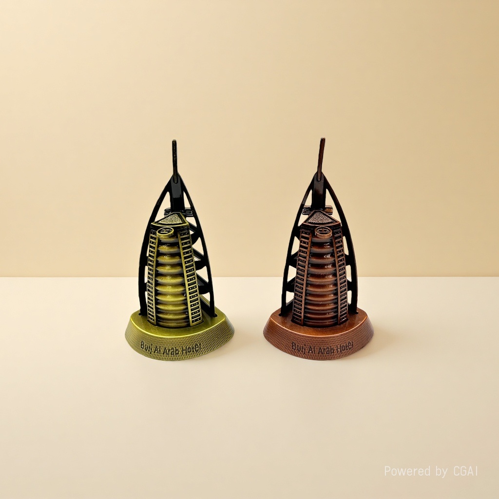 Architectural model of Burj Al Arab in Dubai Application Scenario