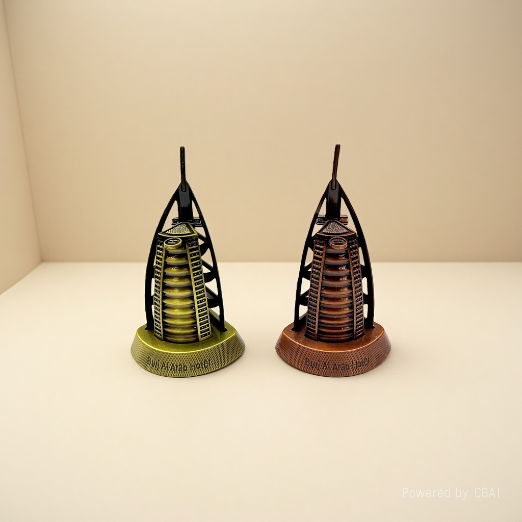 Architectural model of Burj Al Arab in Dubai details Picture