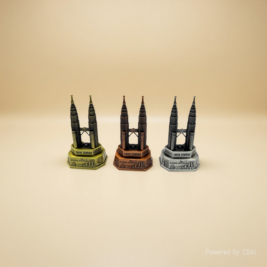 Metal handicrafts for souvenirs of the Twin Towers Application Scenario