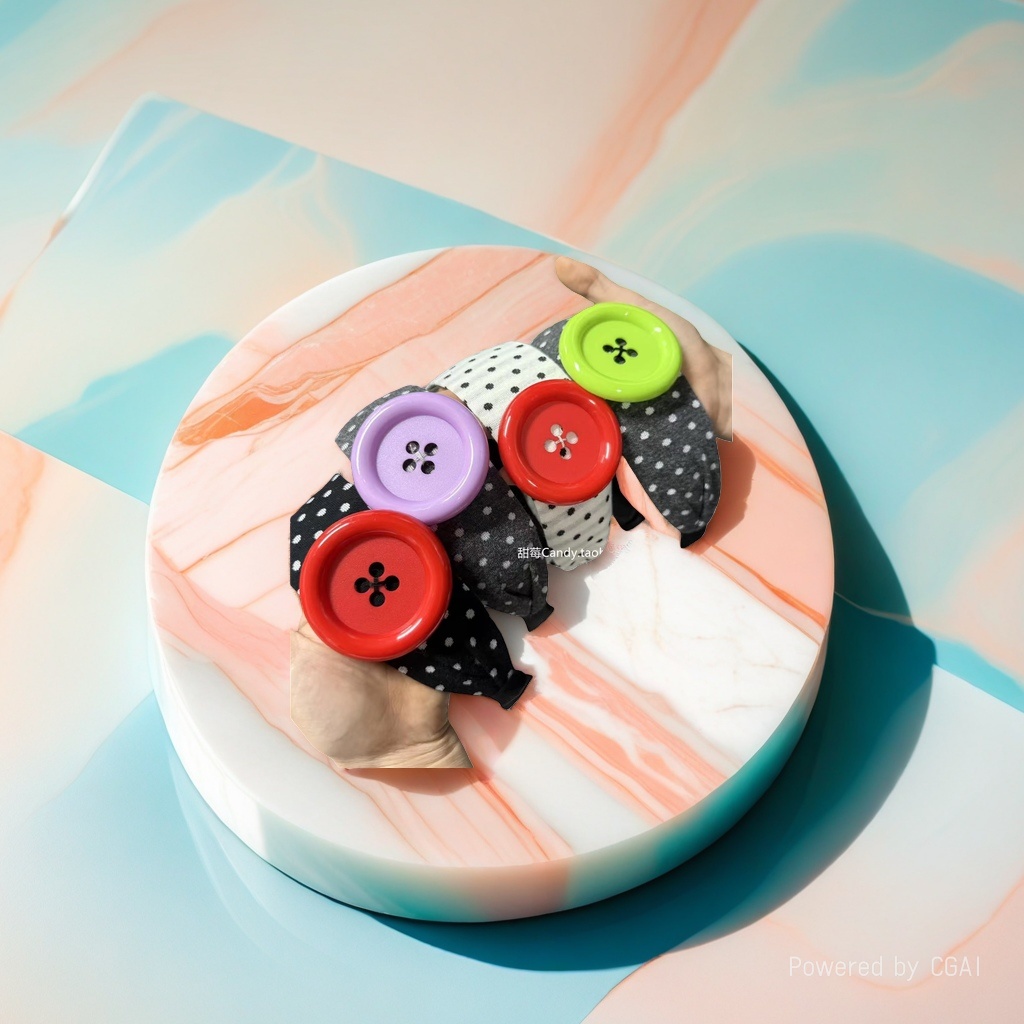 Colorful button pearl headband, Hanfu hair accessory, hair band base, hair accessory, universal style