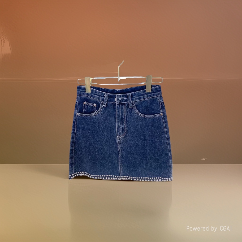 Mujer azul oscuro pantalones cortos denim slim cintura alta slim casual Application Scenario