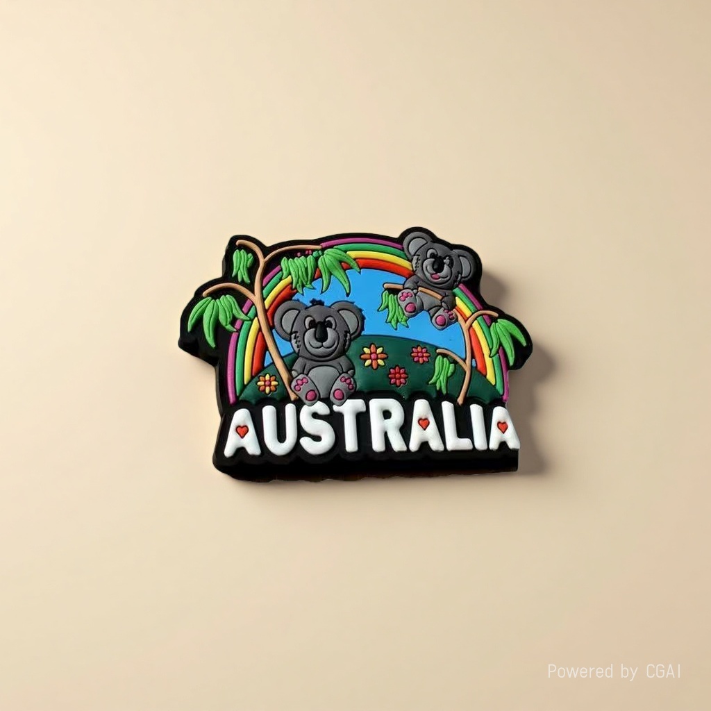 Song Brocade cartoon style Australian souvenir fridge magnets, Spanish fridge magnets, fridge magnets, magnetic fridge magnets Specification image