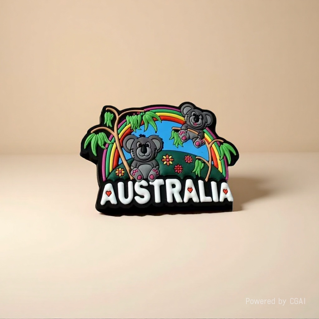 Song Brocade cartoon style Australian souvenir fridge magnets, Spanish fridge magnets, fridge magnets, magnetic fridge magnets details Picture