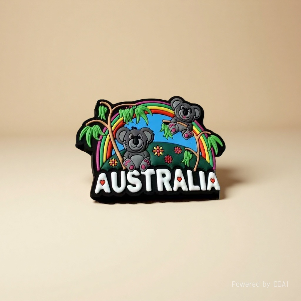 Song Brocade cartoon style Australian souvenir fridge magnets, Spanish fridge magnets, fridge magnets, magnetic fridge magnets