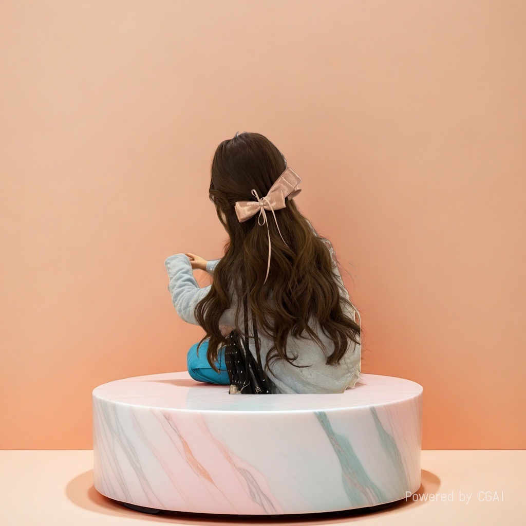 The pink bow shark clip hairpin grab clip and banana clip are suitable for long-haired women Specification image