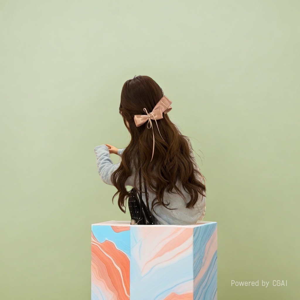 The pink bow shark clip hairpin grab clip and banana clip are suitable for long-haired women Application Scenario