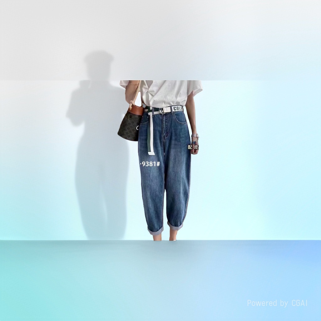 Jeans mujer cintura alta pies pequeños cintura elástica 2026 nuevo Item Picture