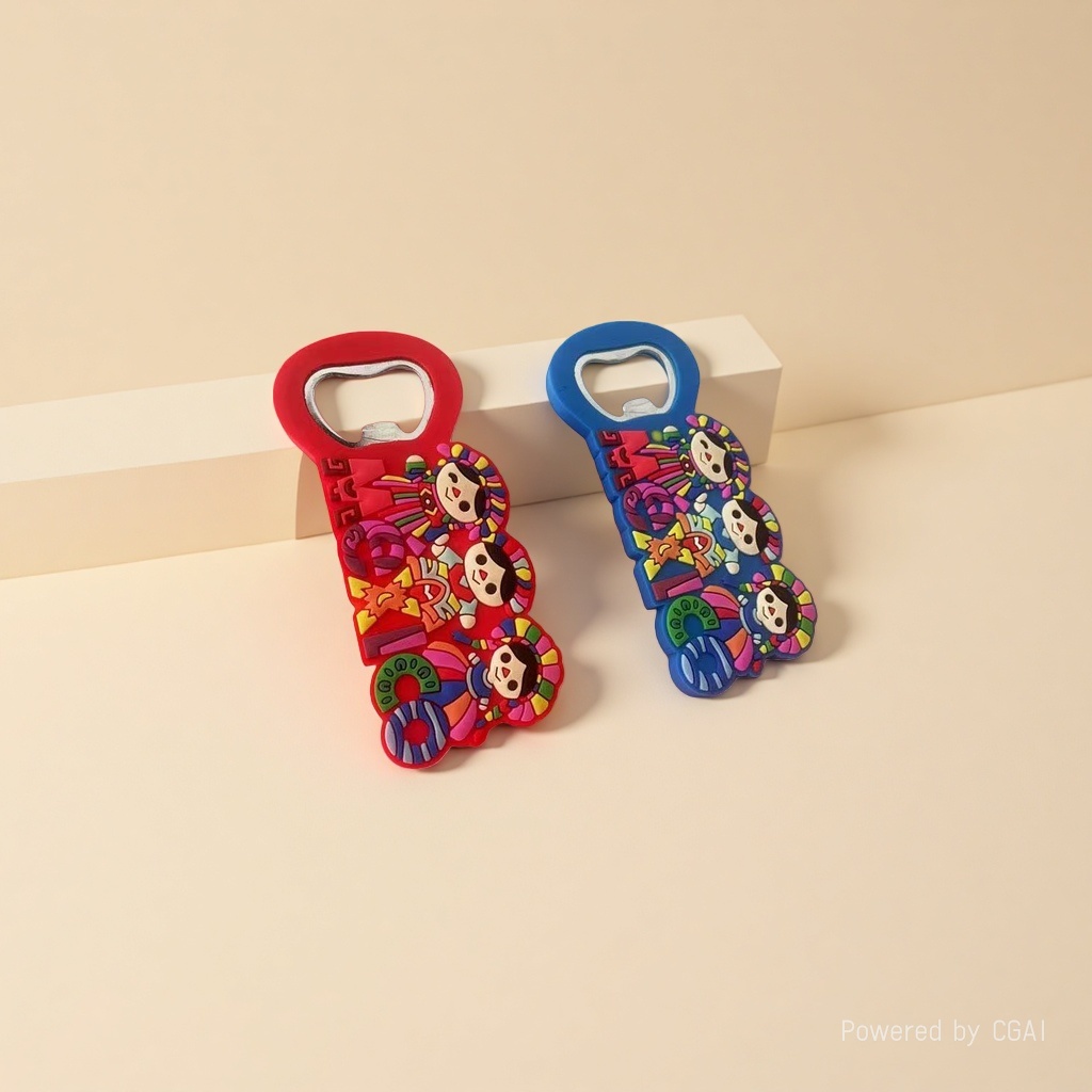 Dekai Trade's color cartoon Spades A magnet Beer bottle opener and can opener details Picture
