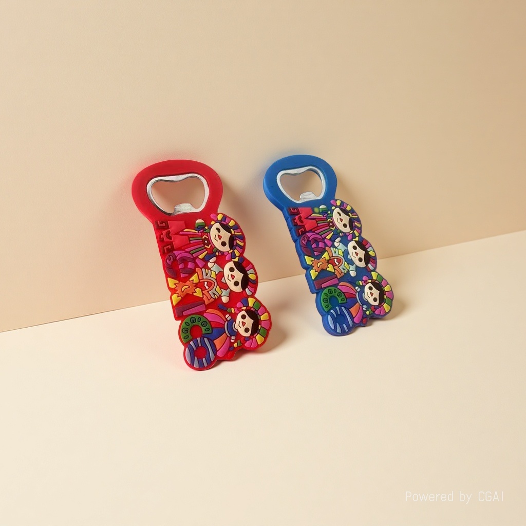 Dekai Trade's color cartoon Spades A magnet Beer bottle opener and can opener