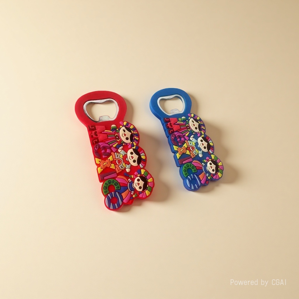 Dekai Trade's color cartoon Spades A magnet Beer bottle opener and can opener Application Scenario