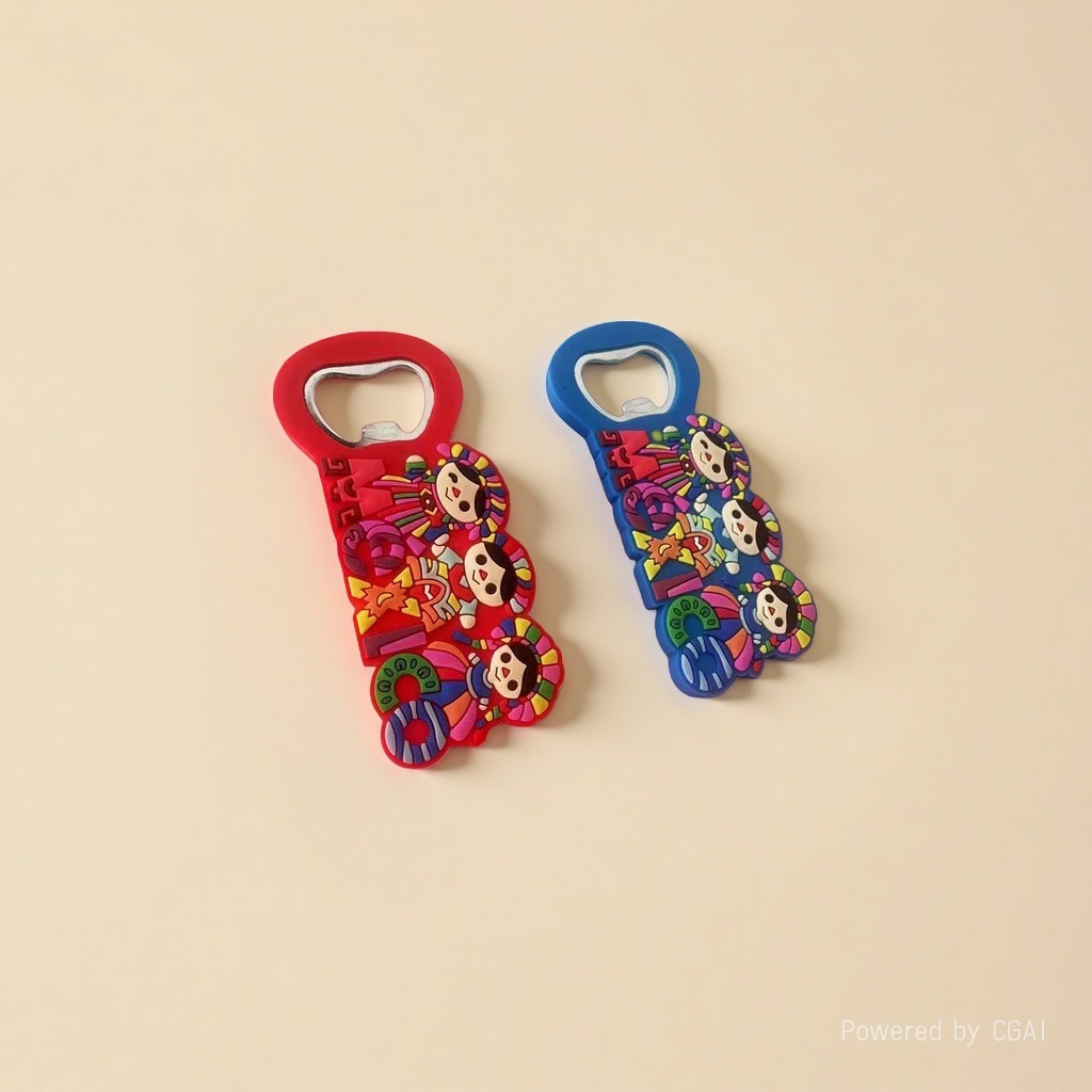 Dekai Trade's color cartoon Spades A magnet Beer bottle opener and can opener Specification image