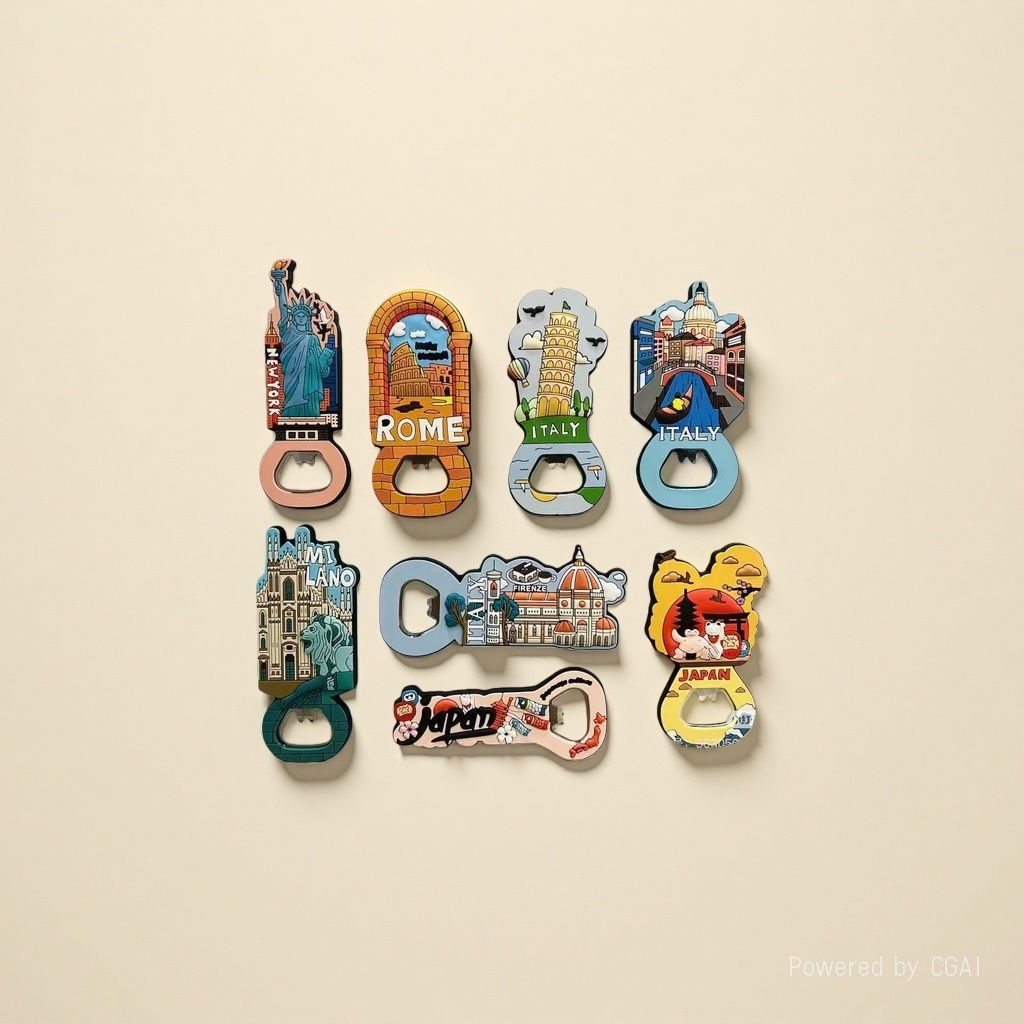 Silicone fridge magnet bottle opener, bottle opener, can opener Specification image