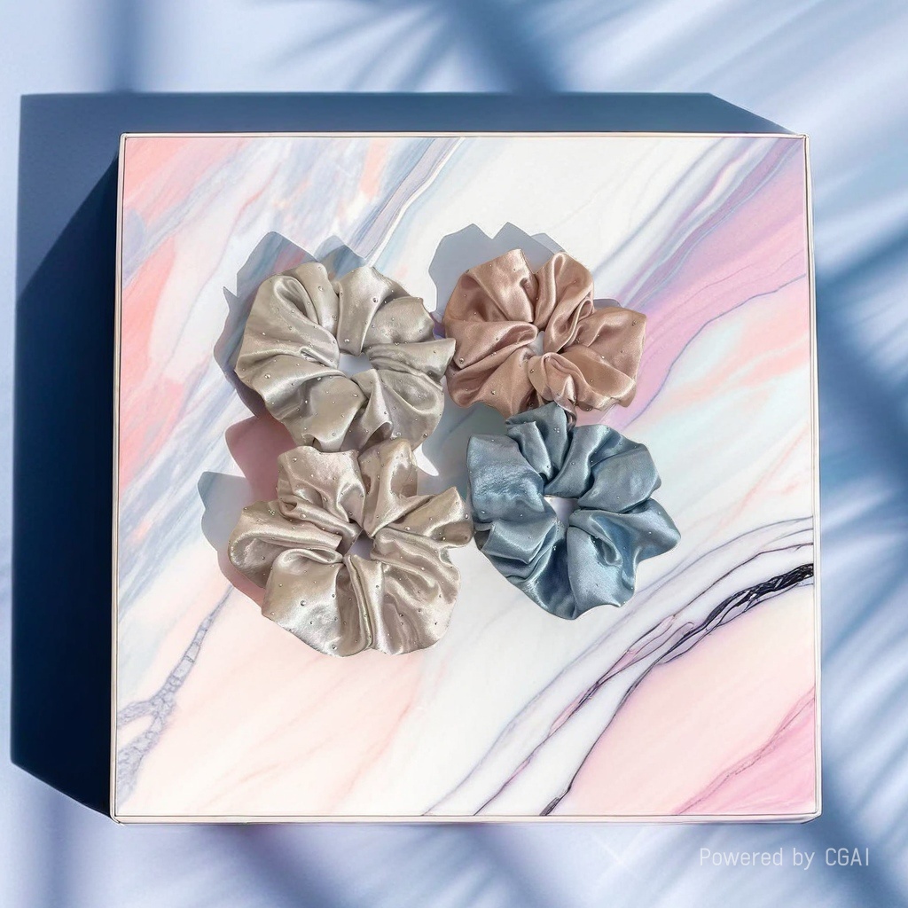 Velvet-textured large intestine hair band, hair accessory, square cover and decorative item Specification image