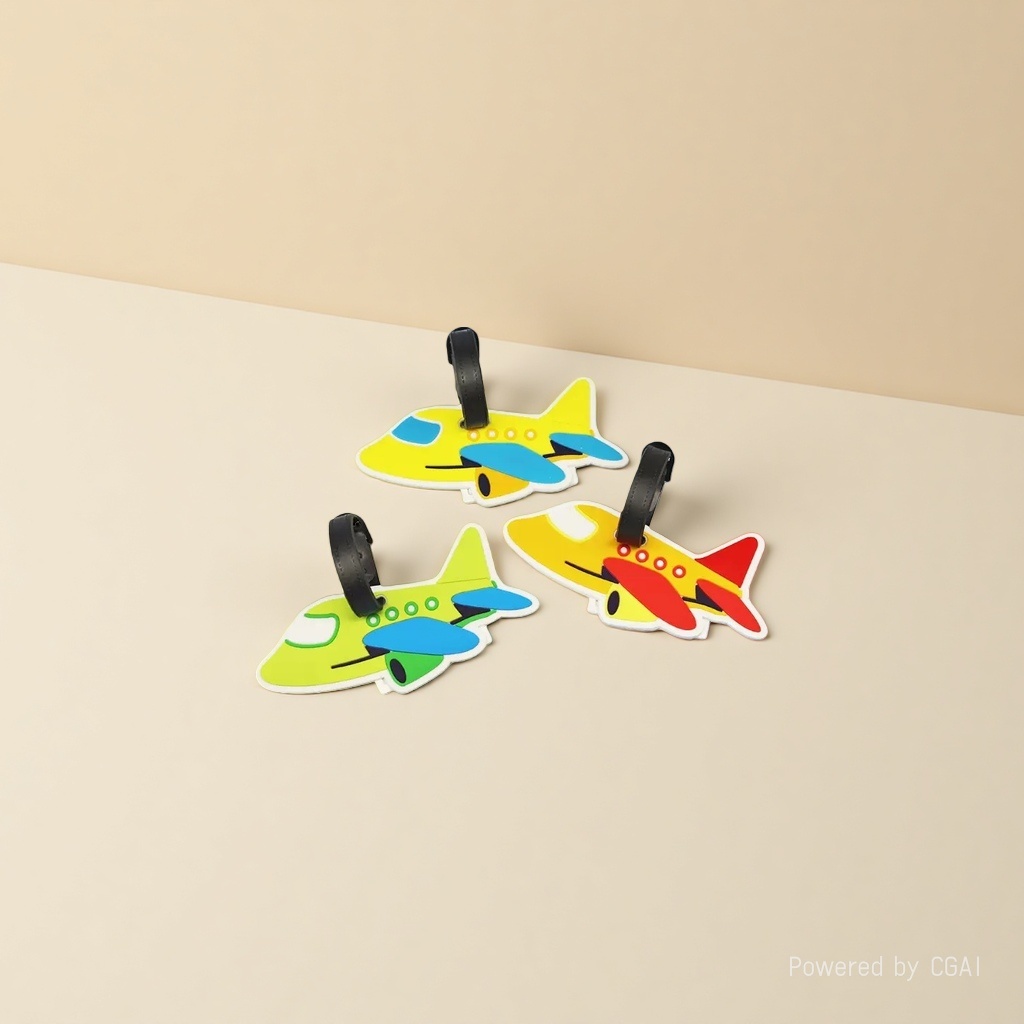 卡通飞机造型证件卡挂绳带易拉扣行李牌吊牌绳门卡套 Specification image
